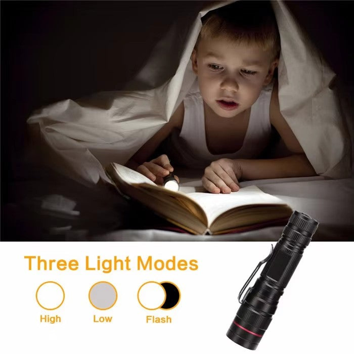 MULTI USE USB Rechargeable LED Flashlight Super Bright Torch Tactical Lamp