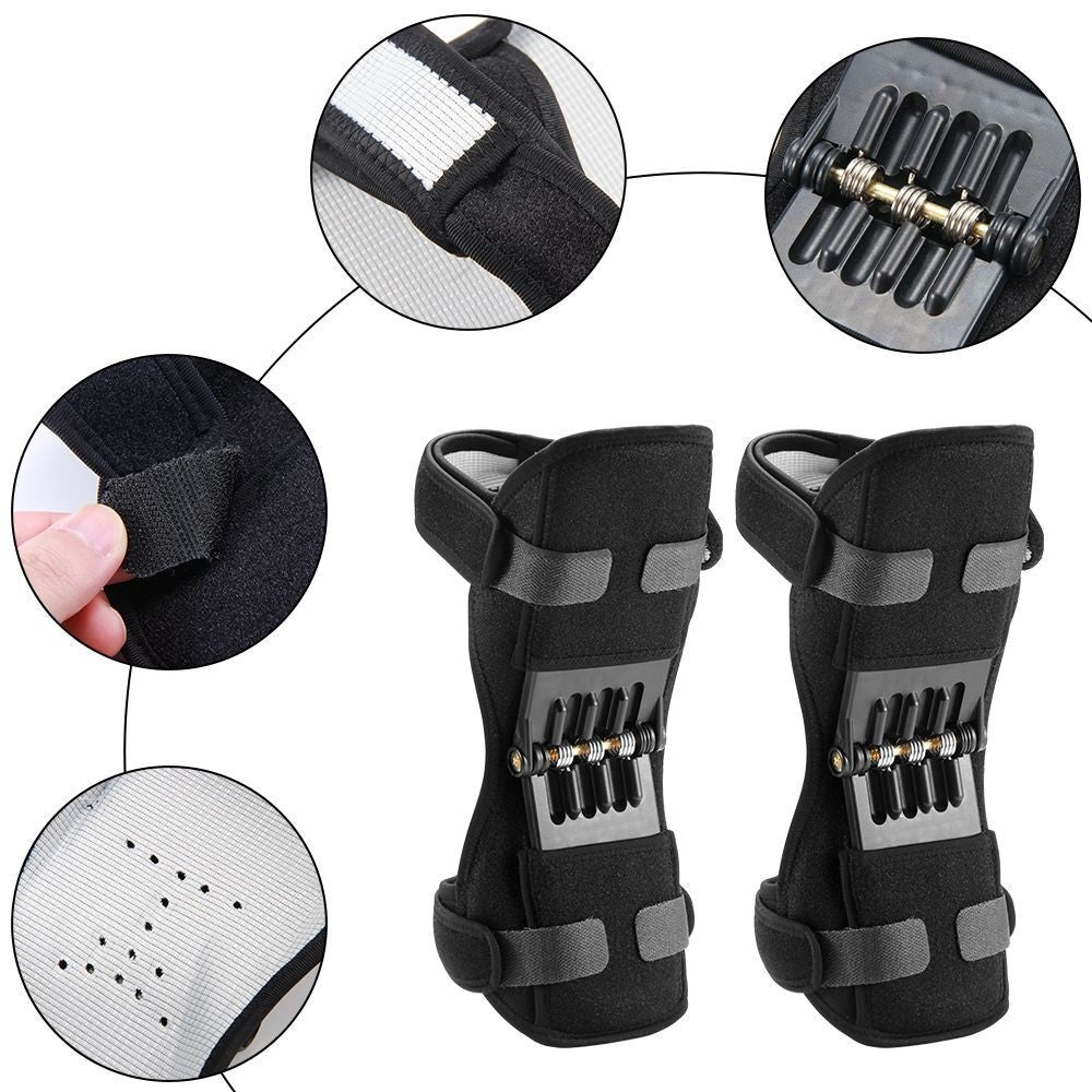 1Pc Knee Stabilizer Pad Spring Force Protection  Booster Leg Power Brace Support