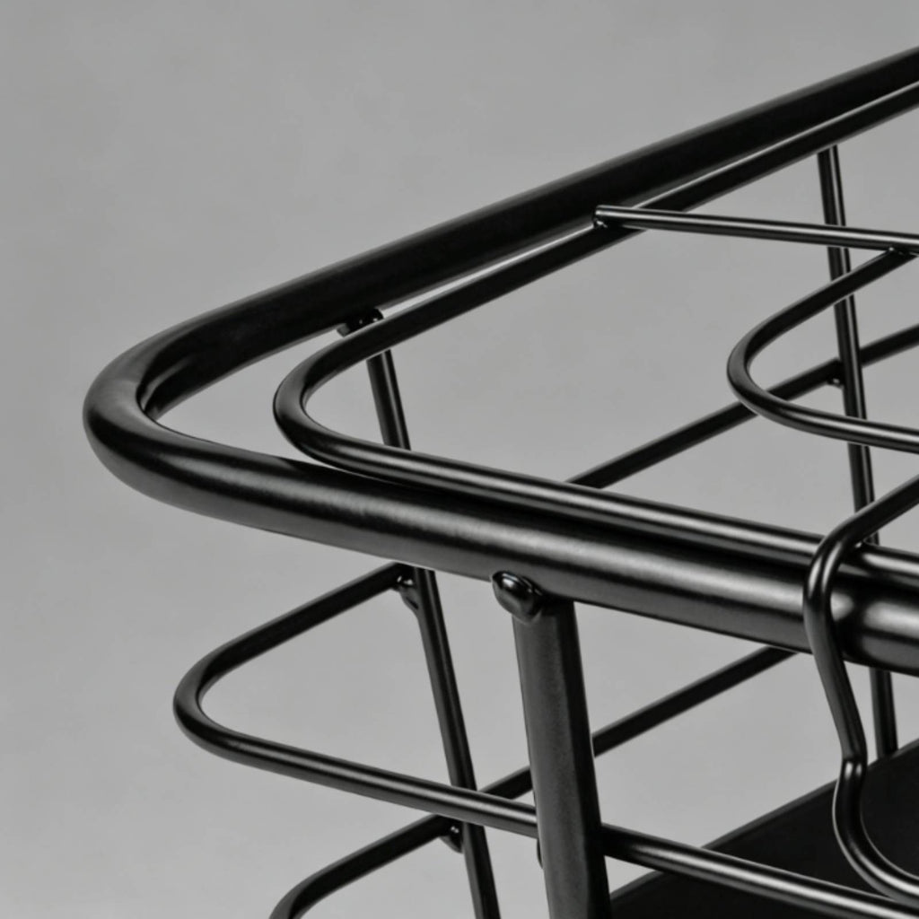 Front Bike Basket Slotted Holes Bike Wire Basket Rounded Corners
