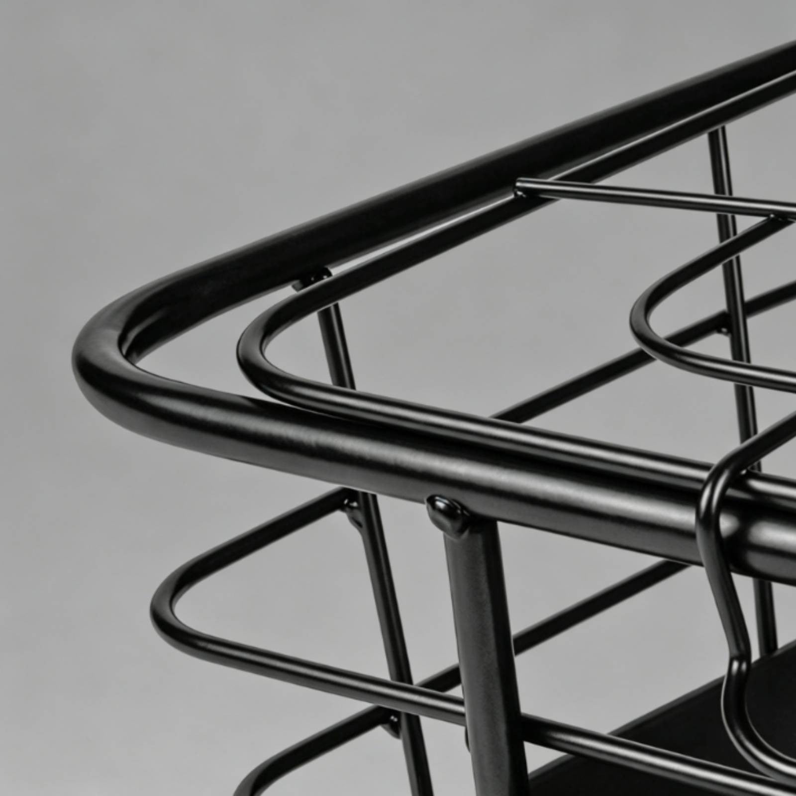 Front Bike Basket Slotted Holes Bike Wire Basket Rounded Corners