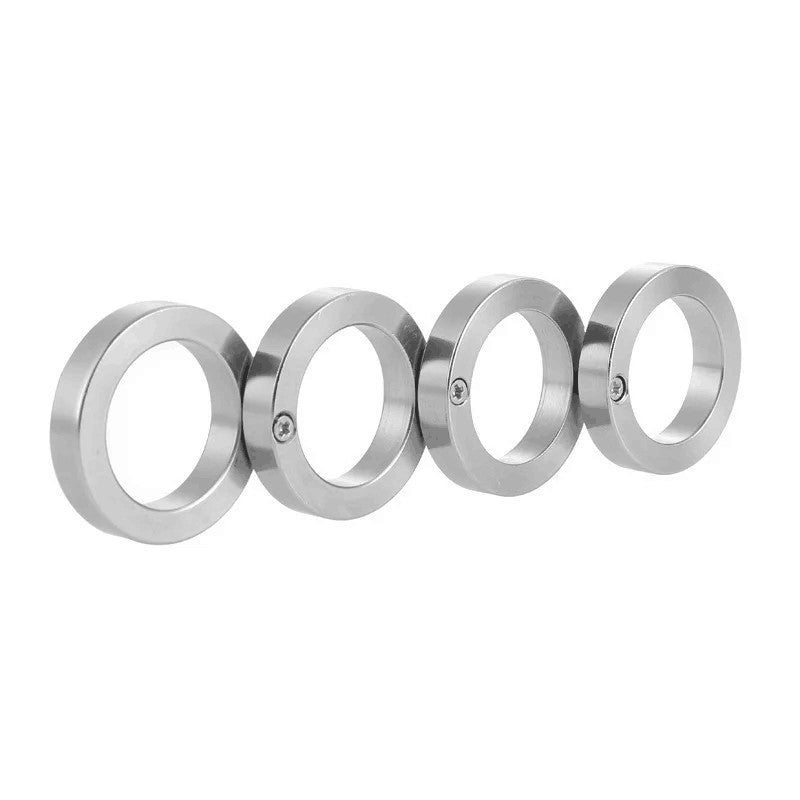 For Stainless Steel Outdoor Rotatable Folding Ring Finger Ring New UK
