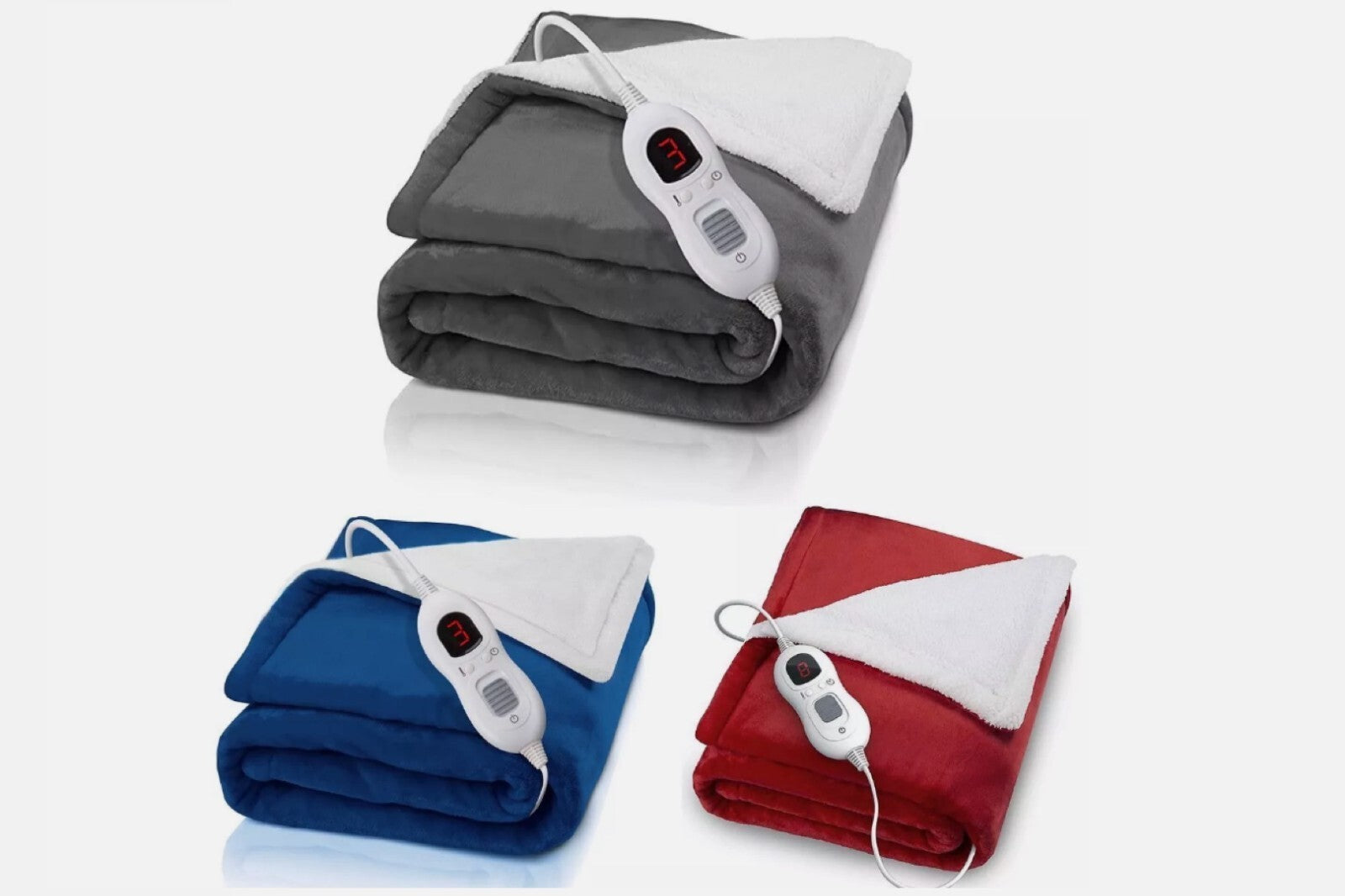 Electric Over Blanket Throw Heated Soft For Bed Sofa Double Single 160x130cm