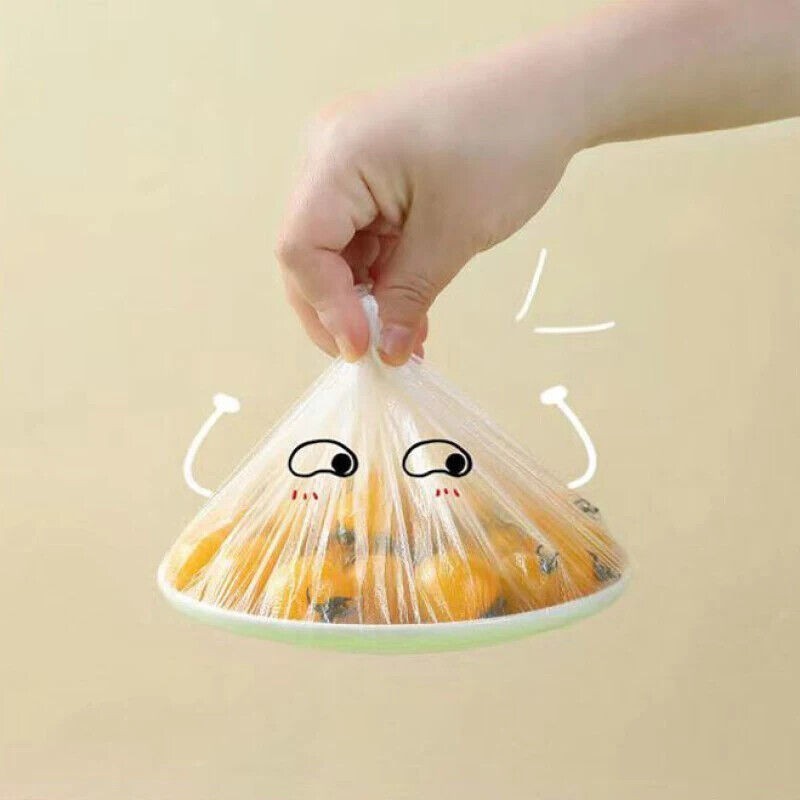 100pcs Disposable Food Storage Cover Bags Bowl Elastic Plate Fresh Keeping Bag