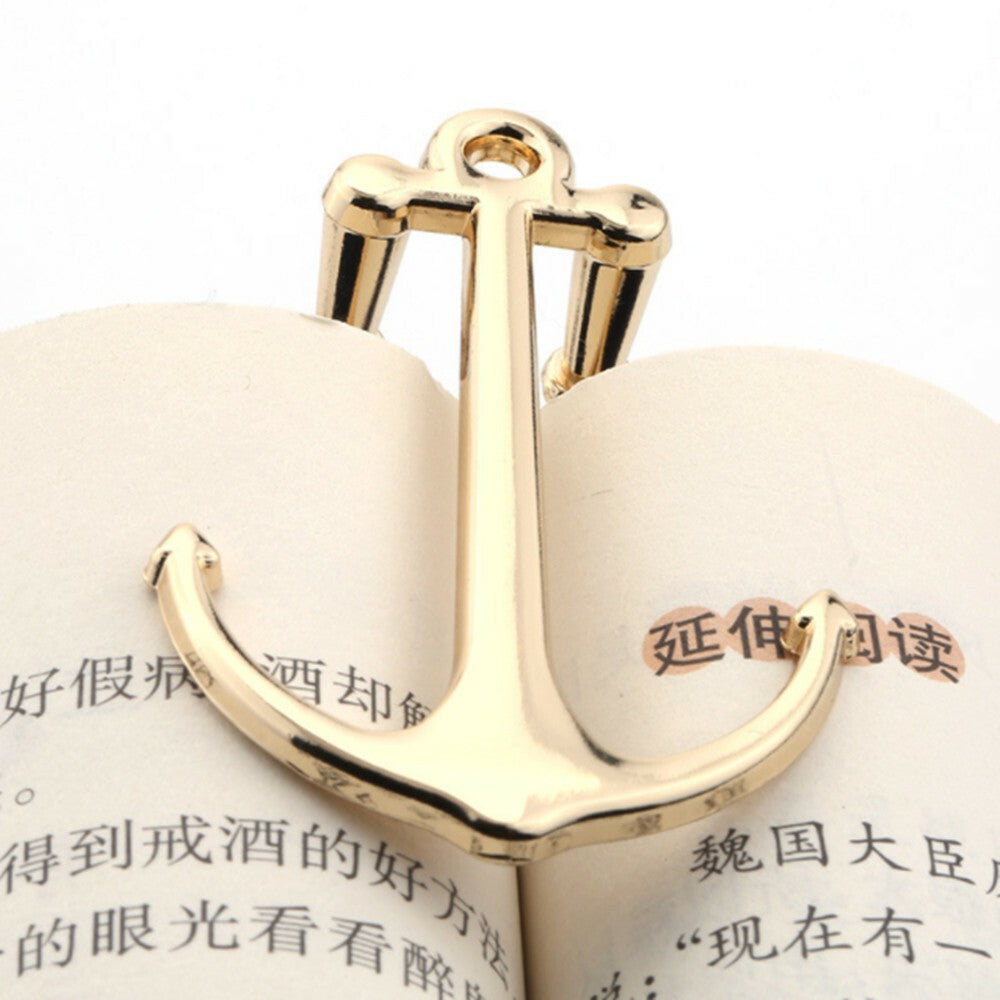 Creative Bookmarks Metal Anchor Bookmark Page Holder Clip for Students Gifts