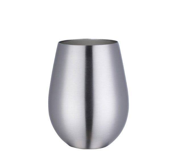 Wine Glasses Stainless Steel Wine Glass Round Titanium-Plated Colorful Cup