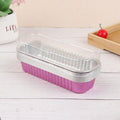 10pcs Aluminum Foil Baking Cake Box Cupcake Baking Pan Pudding Box With Lid sh