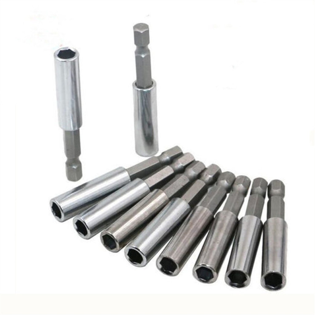 10x Magnetic Bit Holder Set 1/4" Hex Extension Bar for Screwdriver Impact Driver