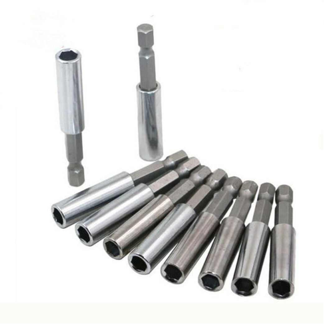 10x Magnetic Bit Holder Set 1/4" Hex Extension Bar for Screwdriver Impact Driver