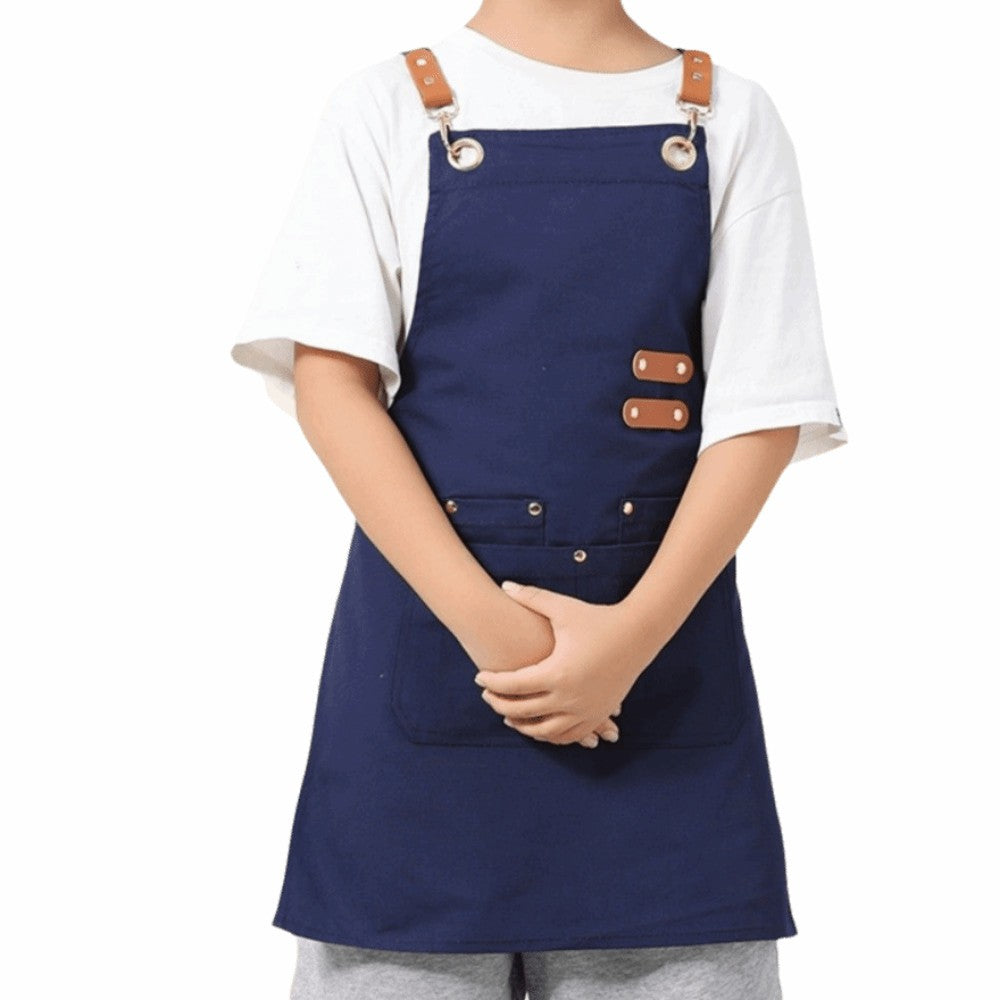 Lightweight Kids Cooking Apron Minimalist Kids Chef Costume  Household Use