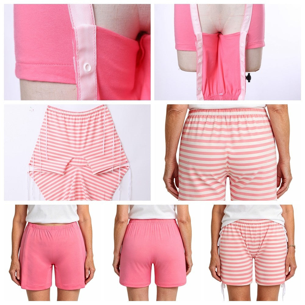 Women Briefs Comfortable Underwear Bedridden Patients Lingerie Sides Lace-up
