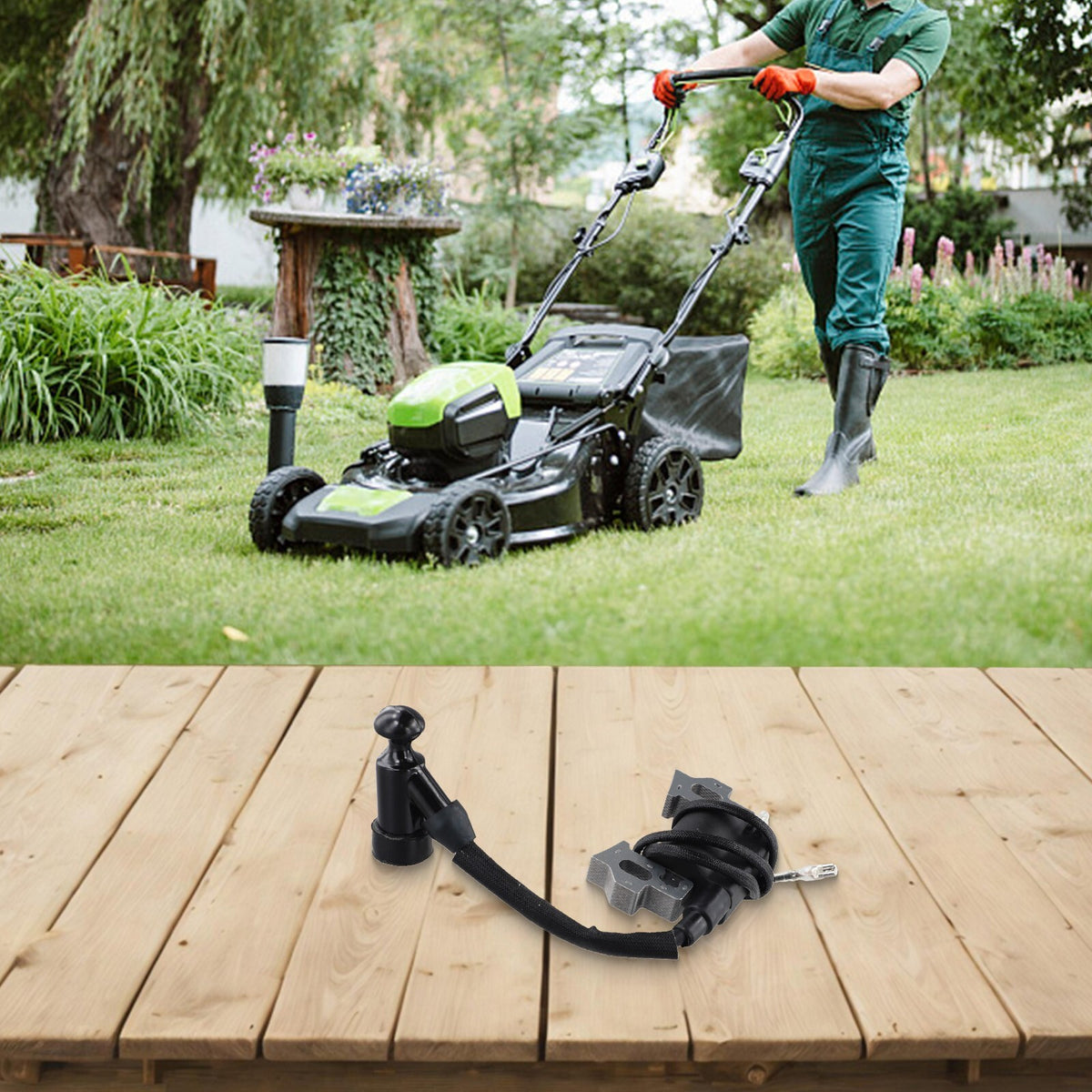 Easy Fit Coil Replacement Compatible With Multiple Lawn Mower Equipment Models