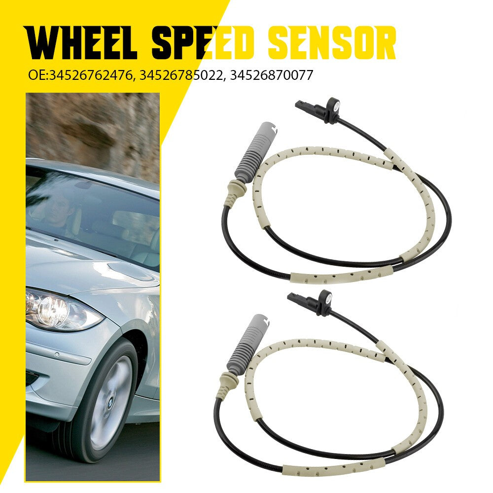 2x ABS Wheel Speed Sensor Rear For BMW 130i 325d 325i 330d 330i E81 E87 E91 E92