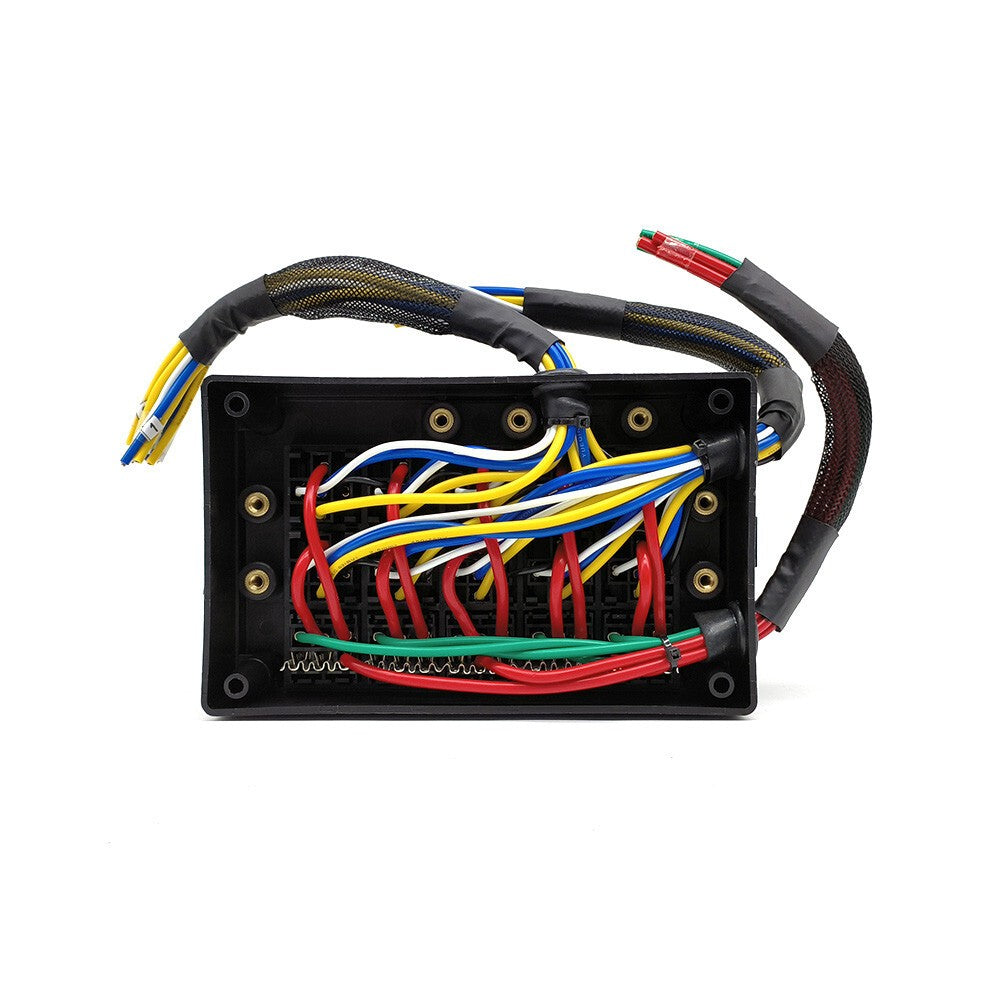Pre-Wired Fuse Relay Box with 10X 5-Pin 40A Relays and 15X Slot for 12V Car RV