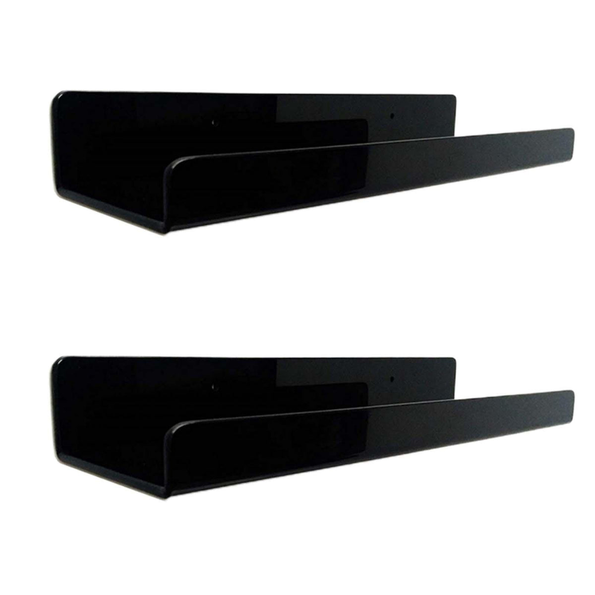 2x Acrylic Floating Wall Shelves Wall Display Shelves Wall