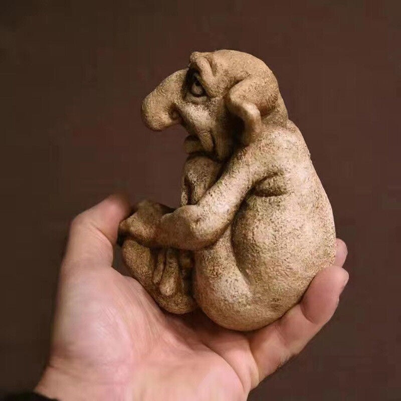 Gargoyle Statue Sculpture Ornament Mischievous Home Buddy Garden Figurine Decor