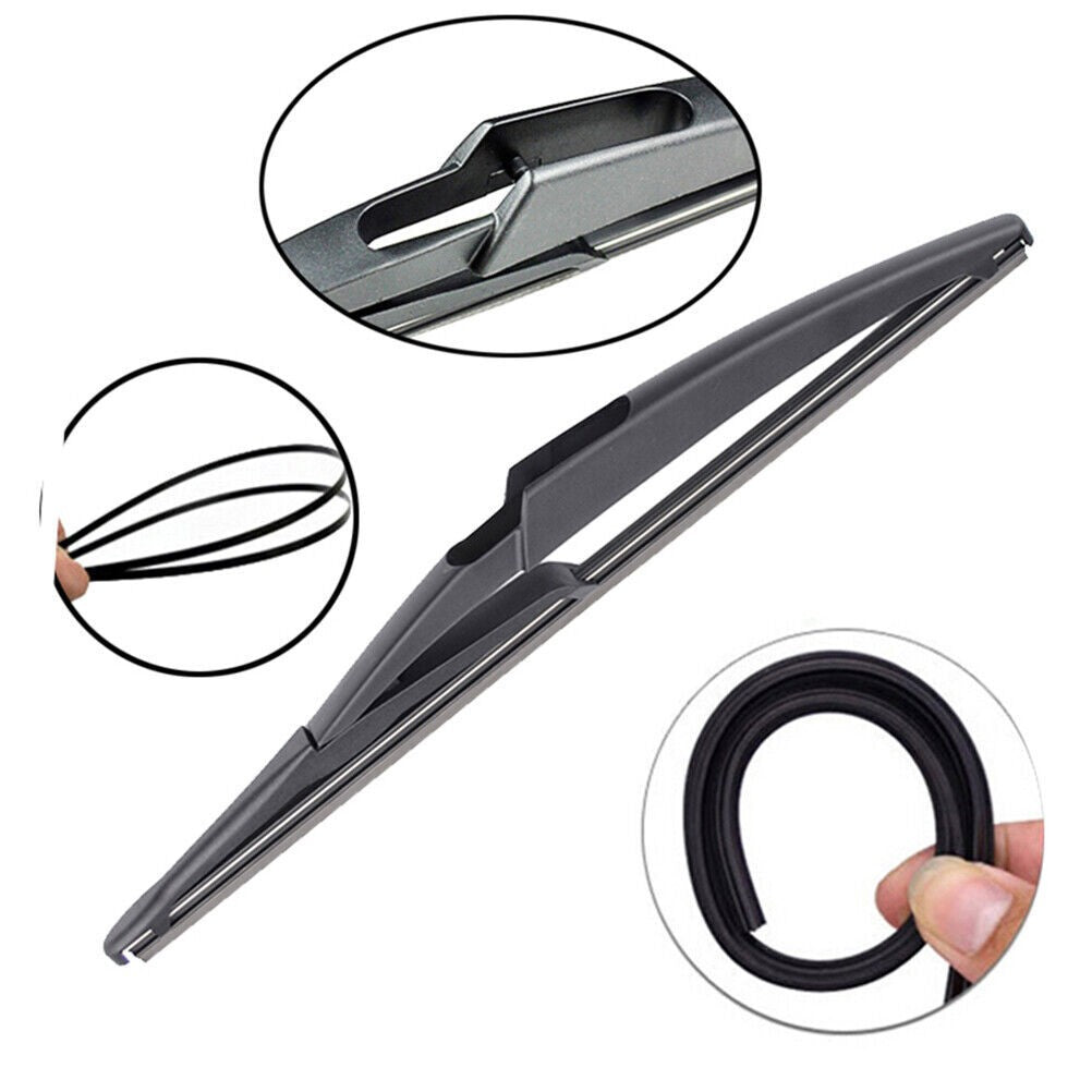 3PCS For Fiat 500 Ford KA Front & Rear Windscreen Wiper Blades 24"/14"/11" Set