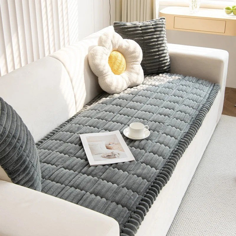 Paw Lounge Plush Pet Couch Cover, Thickened Ultra-Soft Non-Slip Sofa Protector