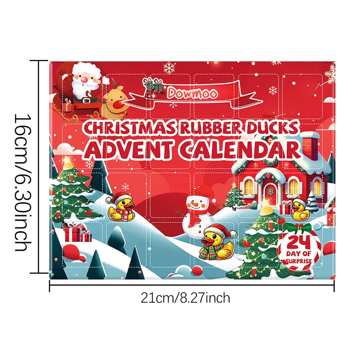 Rubber Duck Advent Calendars 2026-24 Days Christmas Countdown Calendar Xmas Gift