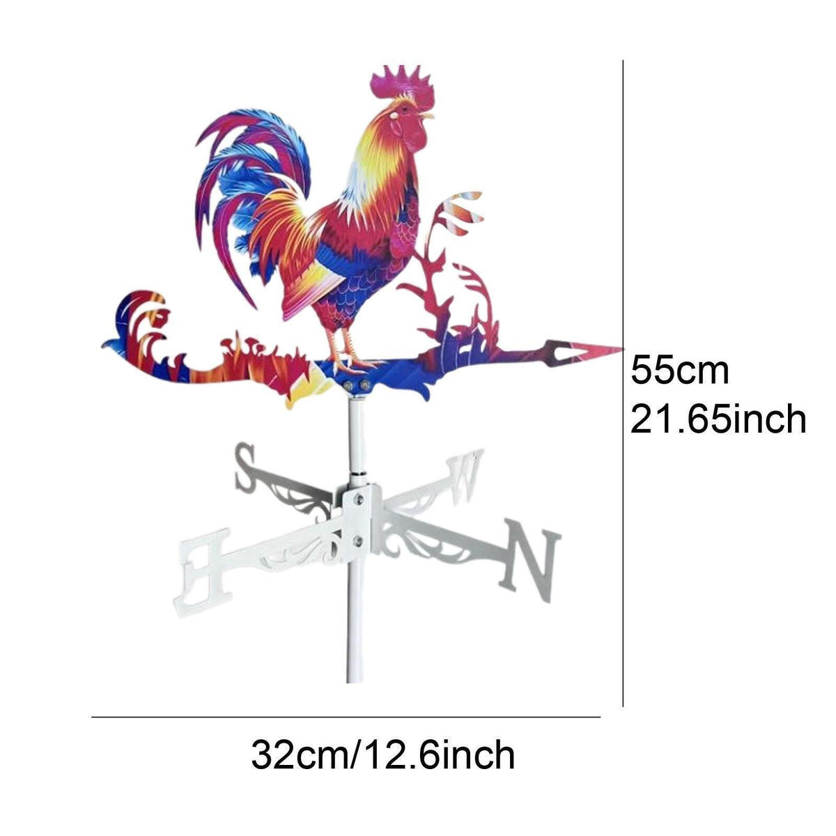 Outdoor Wind Indicator Weathercock Weather Vane For Garden Shed Home Ornament