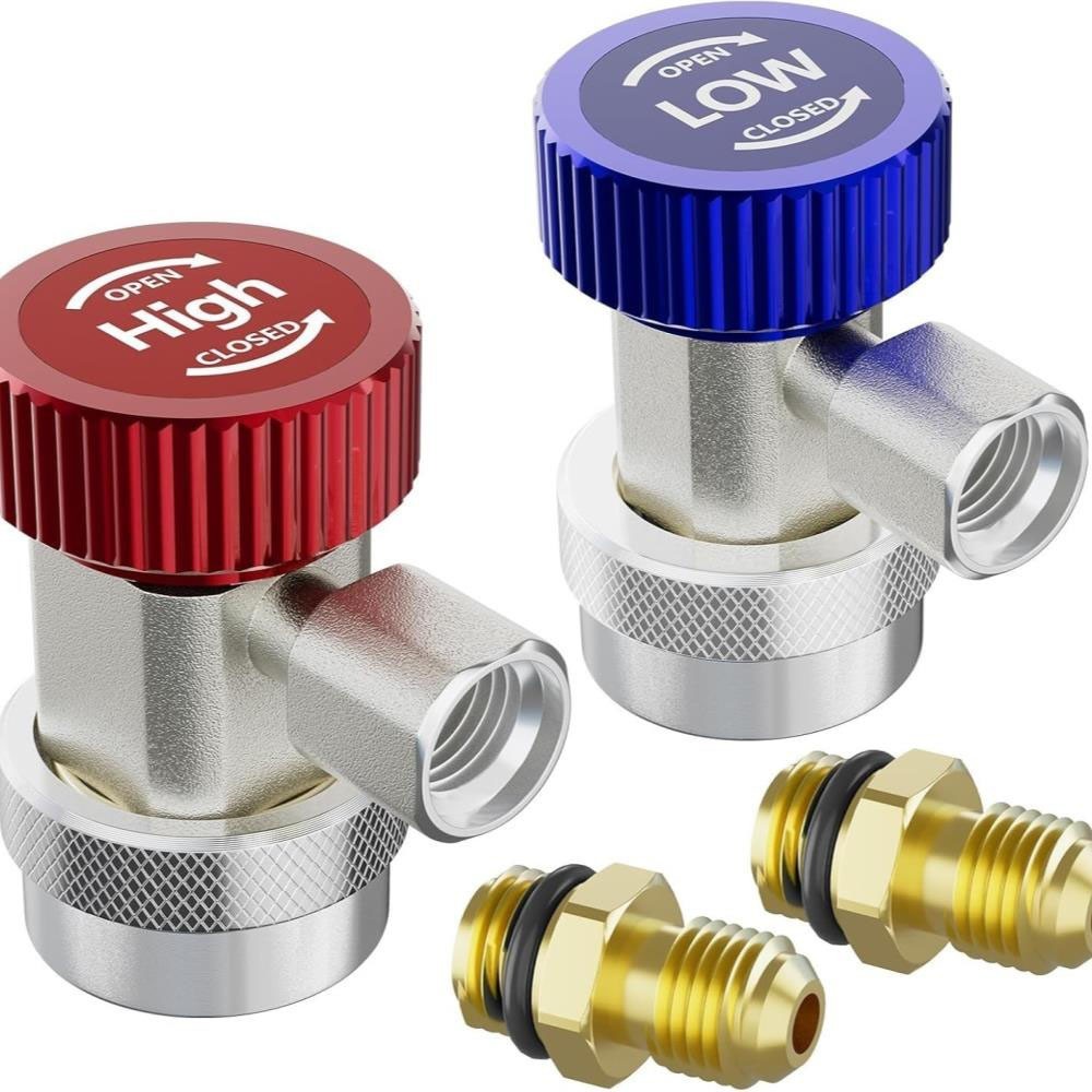R134A Quick Connect Air Conditioning Refrigerant Adapter for Car AC Recharge