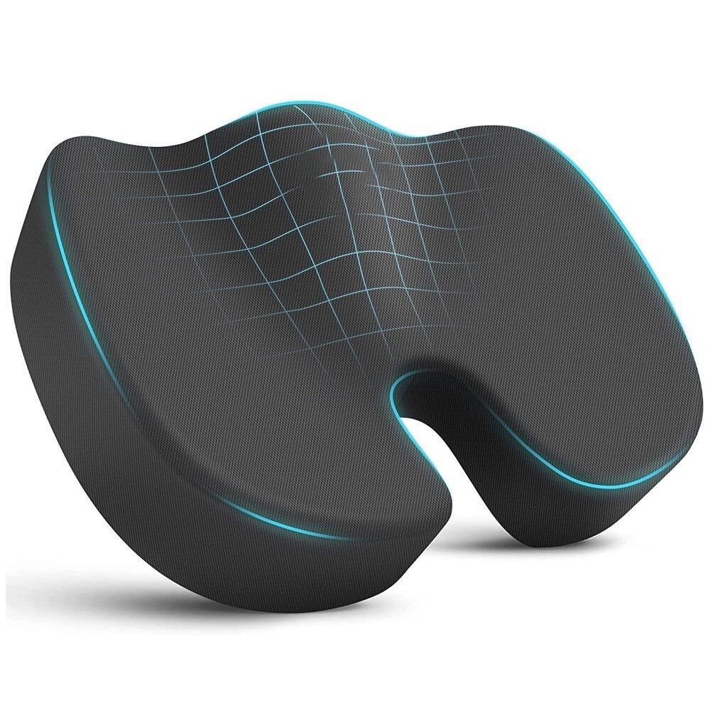 Cushion Seat Pillow Orthopaedic Coccyx Back Pain Relief Memory Foam Office Chair