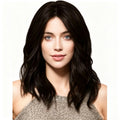 New Black Medium Long Wavy Wig Natural Synthetic Hair Wig for Women Daily Use