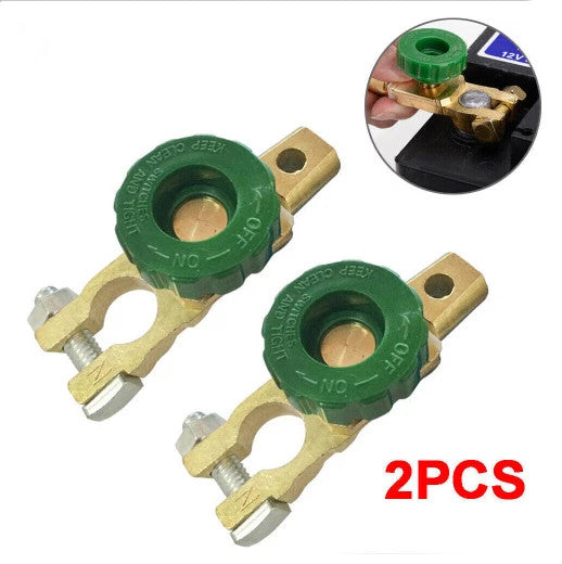 2x Car Battery Switch Isolator Terminal 12V 24V Quick Cut-off Disconnect Master