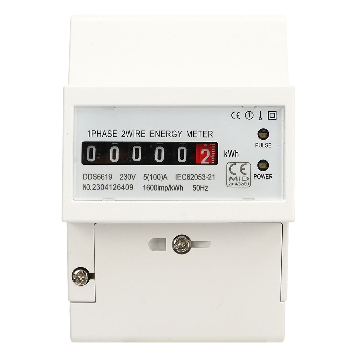 Electricity Meter 230V Grade1 Single Phase Energy Meter Mechanical Counter