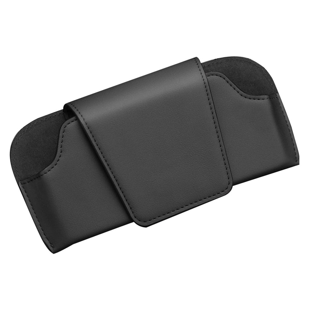 Car Sun Visor Sunglasses Case Holder Eye Glasses Box Clip Leather Shell Storage