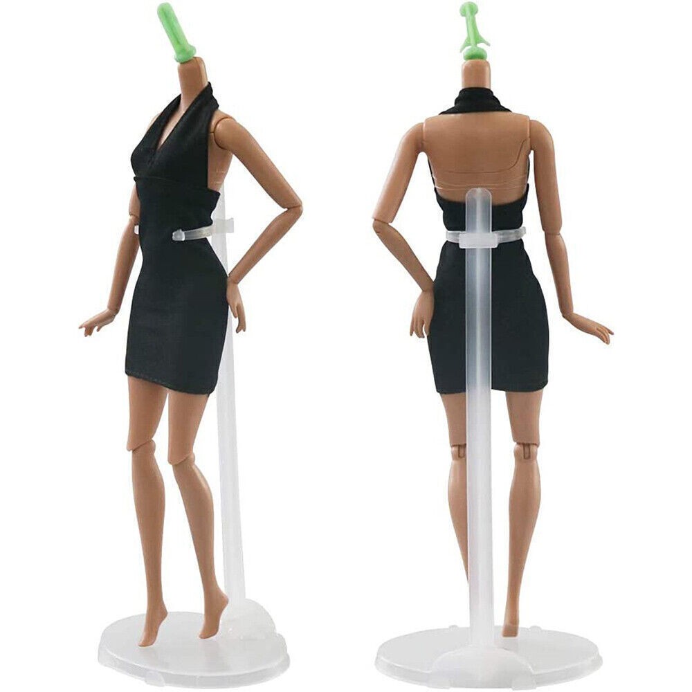 24PCS Clear Doll Stand Display Holder Toy Model Dolls Support Base