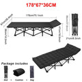 Camping Cot Heavy-Duty Portable Camping Bed  Folding Sleeping Bed with Mattress