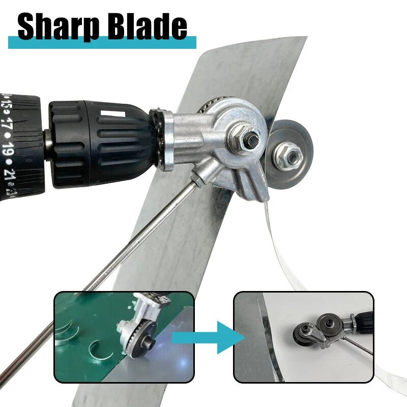 Metal Electric Drill Shears Plate Cutter Attachment Sheet Cutter Nibbler Saw NEW