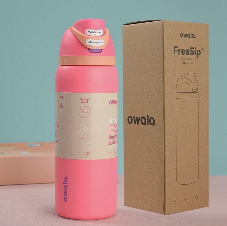 Owala Urban Outfitters Exclusive Tied and Ture FreeSip Blue Bow Bottle 24/32 Uk