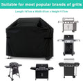 Heavy Duty BBQ Cover Waterproof Barbecue Grill Protector Outdoor 145X61X117CM