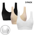 Women's Seamless Full Coverage Cups Bra Comfy Shapewear Sports Stretch Crop Vest