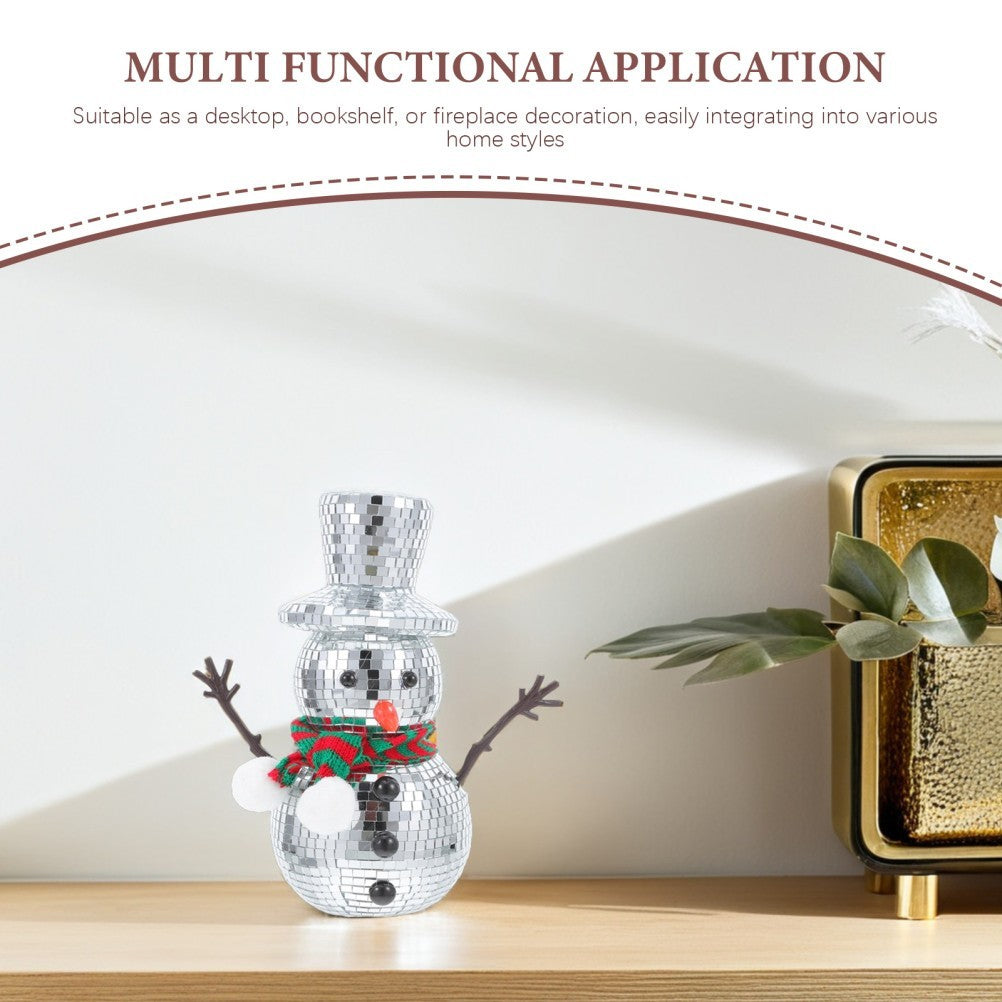 Christmas Snowman Indoor Decorations for Home Disco Balls Ornaments