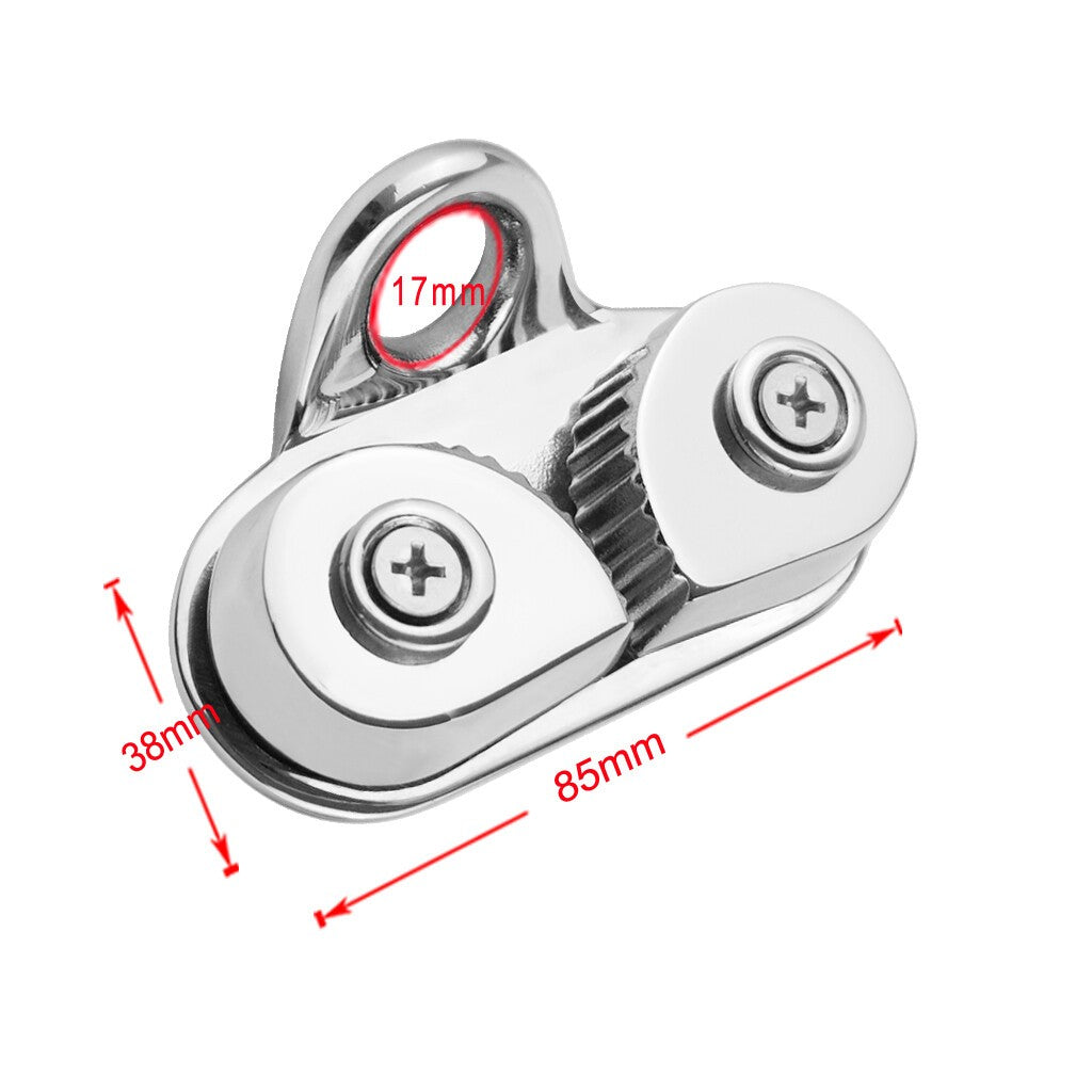 Marine Boat Stainless Steel 3-15mm Rope Junior Clam Cleat Jam Cleat