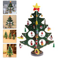 1 Pack DIY Wooden Christmas Tree Green Christmas Adornment for Party Decor