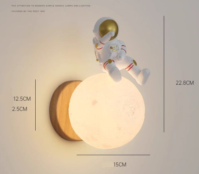 Astronaut Moon Landing Night Light, Home Decor Ornament, Gift for Kids