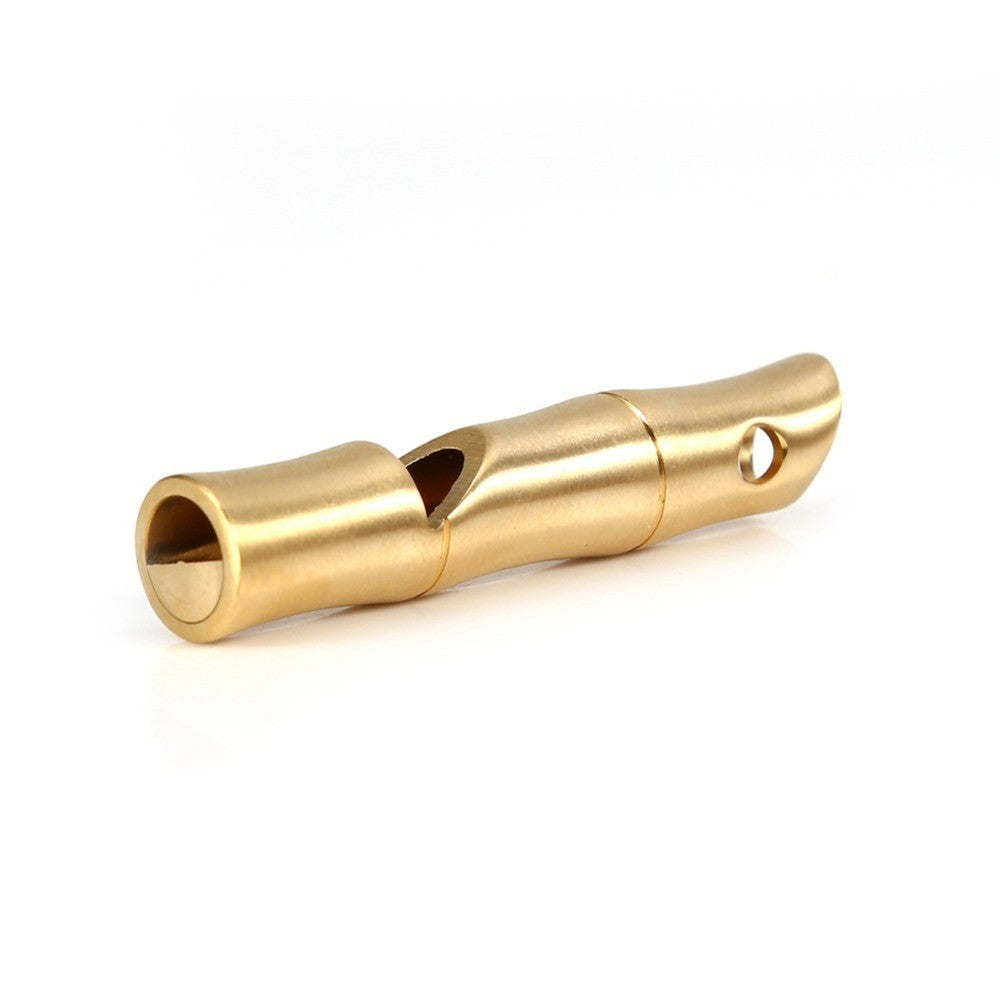 Brass Survival Whistle High Decibel Signal Whistle  Sports Emergencies