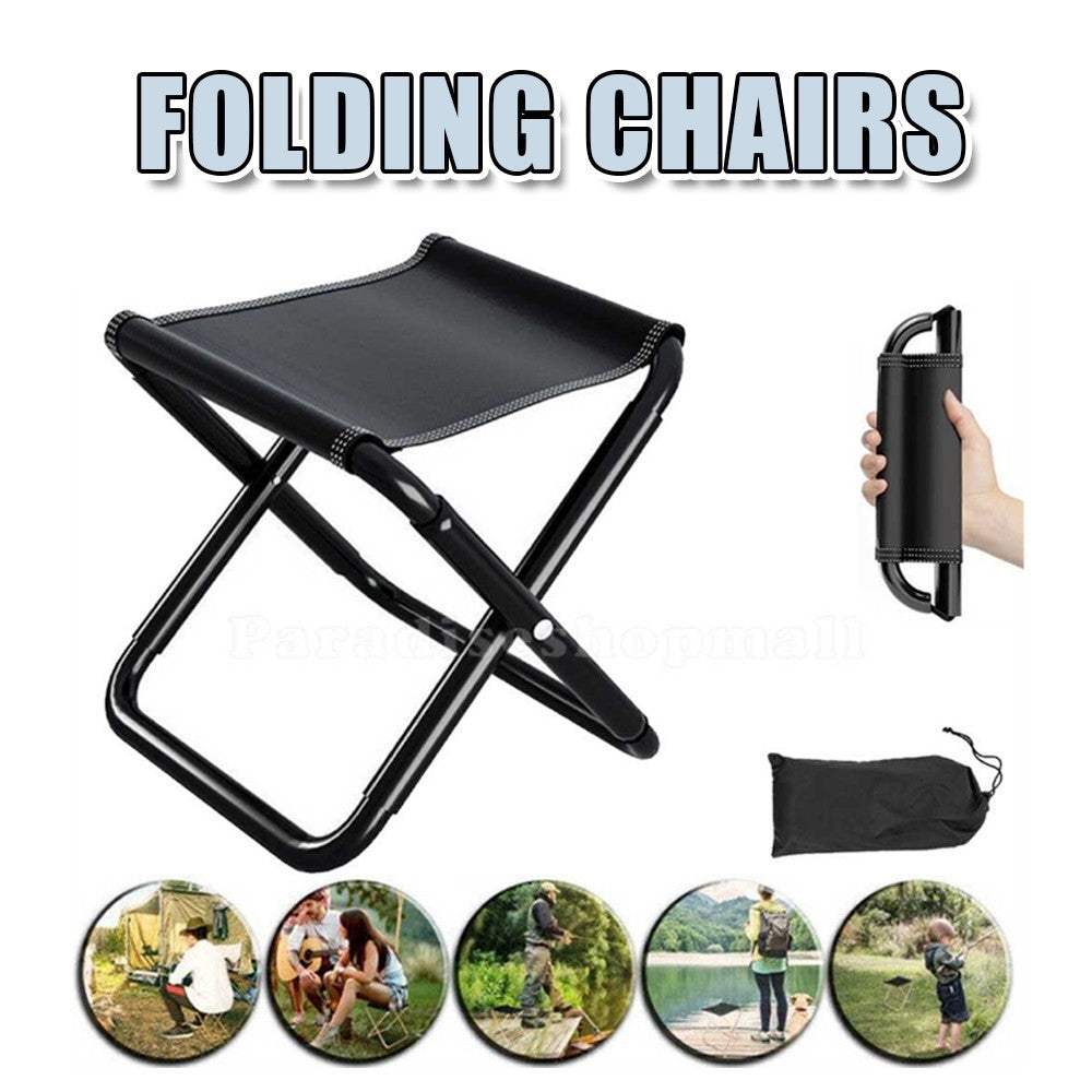 Chair Seat Hiking Portable Outdoor Folding Stool Fishing Camping Picnic UK