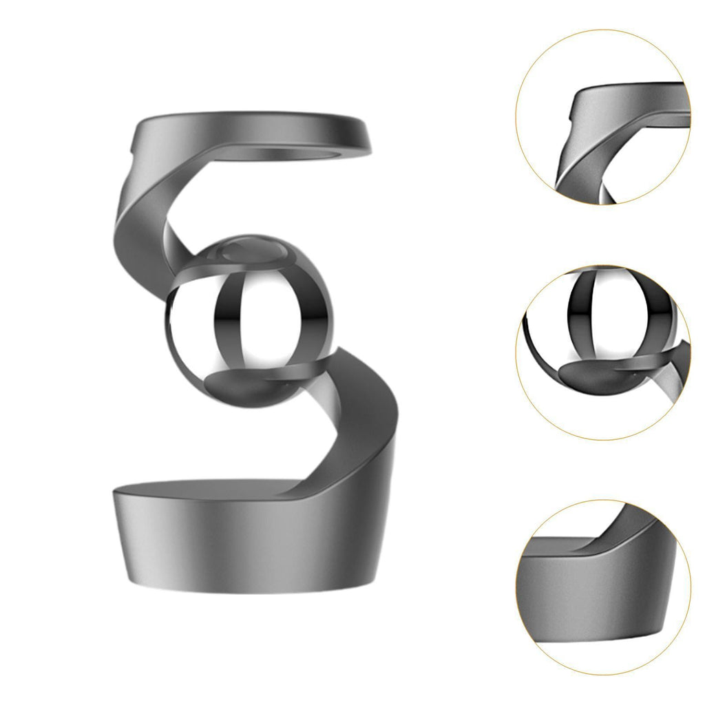 Gravity Defying Kinetic Desk Toy Metal for Adults Desktop Rotating Gyroscope