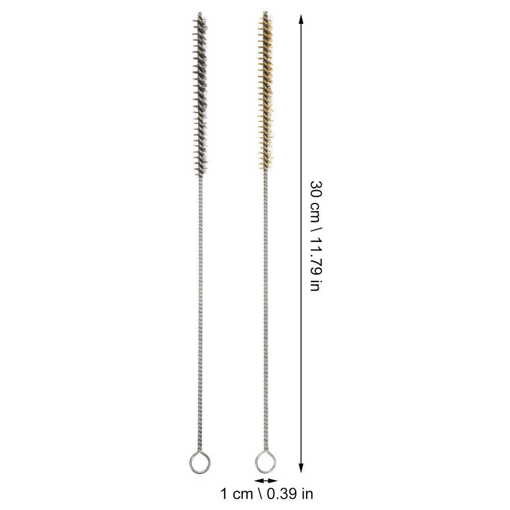 Stainless Steel Wire Bore Brush 10Pcs Pipe Hole Rust Remover Cleaning Brushes