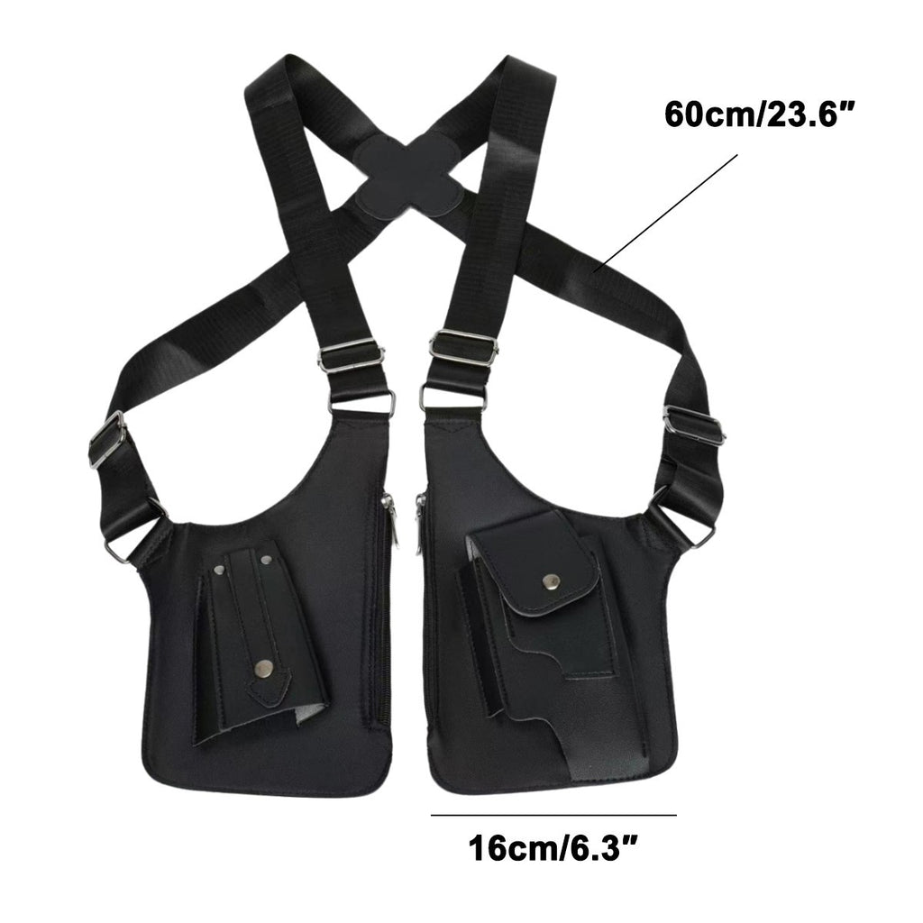 New Adjustable Anti-Theft Underarm Shoulder Bag PU Leather Wallet Holster Bag