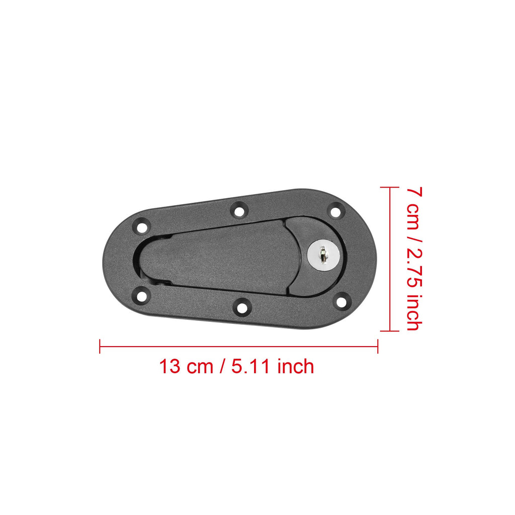 Quick Release Bonnet Pins Lock Kit Black Universal Fit Racing Car Security Latch