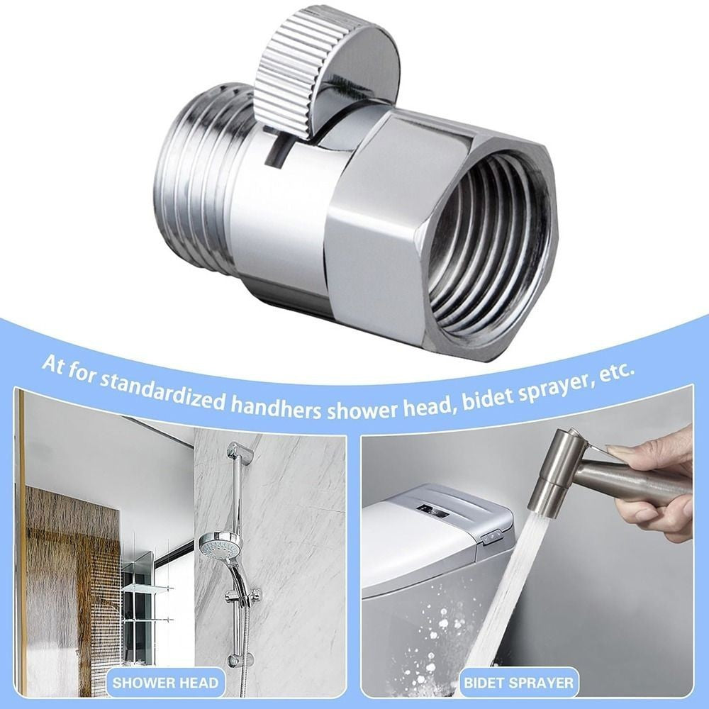 G1/2 Shower Head Shut Off Valve Water Flow Control Valves  Handheld Shower Head