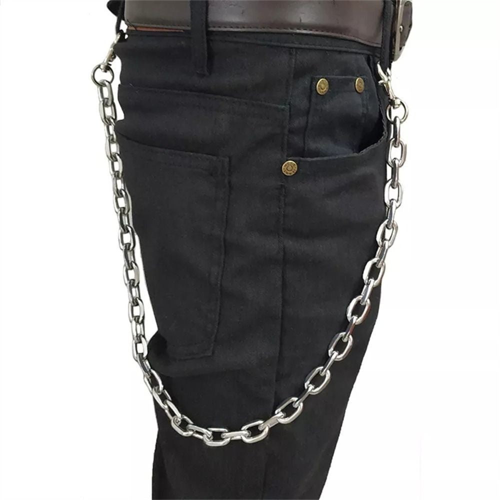 Big Ring Wallet Chain Metal Link Belt Chain Biker Chain  Casual Style