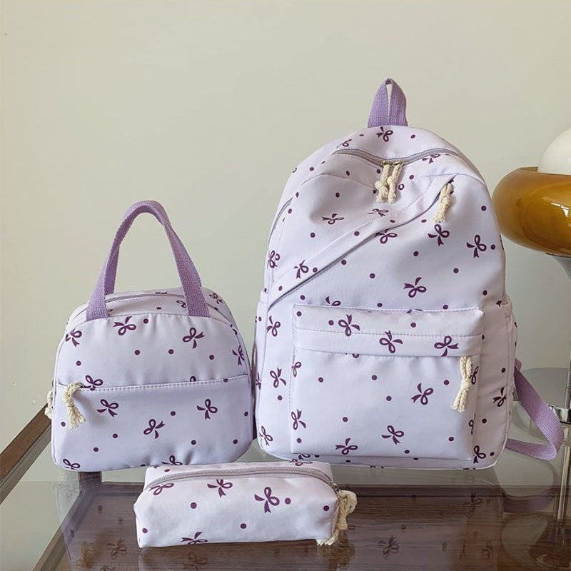 School Bag for Girls Large Cute Backpack Sets Preppy School Backpacks 3-Piece