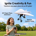 RC Paper Airplane Kit DIY Model Airplane Flying Toy Outdoor Creative Fixed Wing