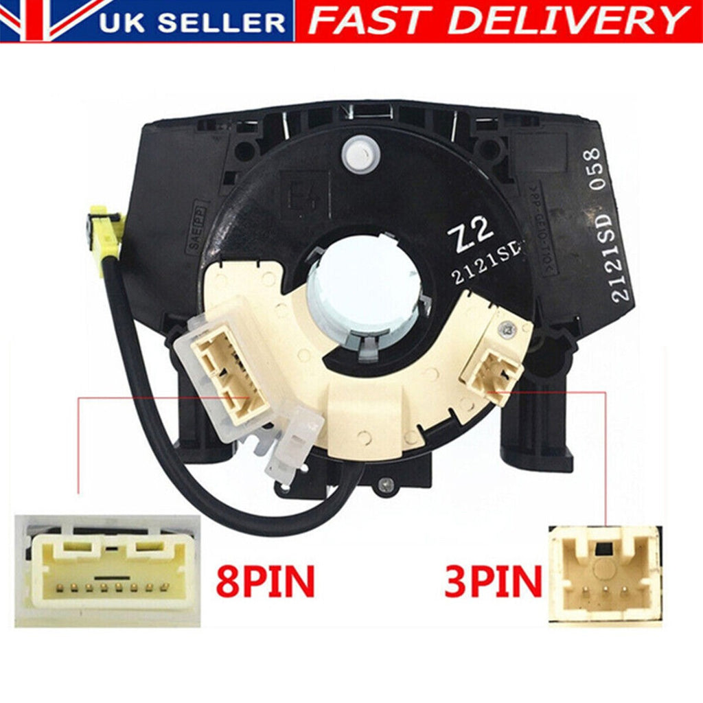 Fit Nissan Navara D40 Quashqai 25560BT25A Squib Spiral Clock Spring Airbag Cable
